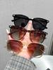 3Pcs Women's Fashion Square Sunglasses Men's Retro Brand Design Uv400 Protection Sunshade Classic Outdoor Driving Sunglasses
