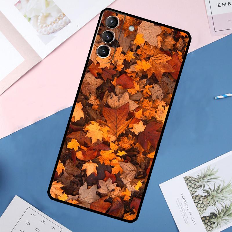 Autumn Leaves Case For Samsung Galaxy S25 Ultra S21 S22 S23 S24 Ultra S9 S10 Plus S20 FE S25 FE Back Cover