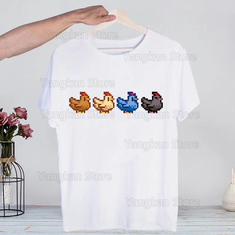 Trička Stardew Valley Vtipná Hip Hop Letní Dámská Pánská Trička Streetwear Ulzzang Harajuku Tričko