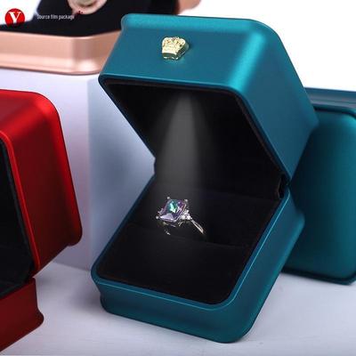 Crown LED Jewelry Storage Box for Rings, Pendants, and Necklaces