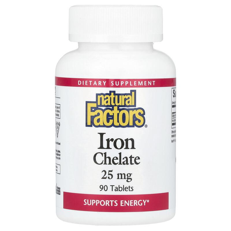 Iron Chelate, 25 mg, 90 Tablets