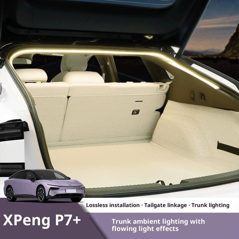 For Xpeng P7+ Trunk Ambient Light Headlight LED Car Light Rear Trunk Decoration Modification Supplies