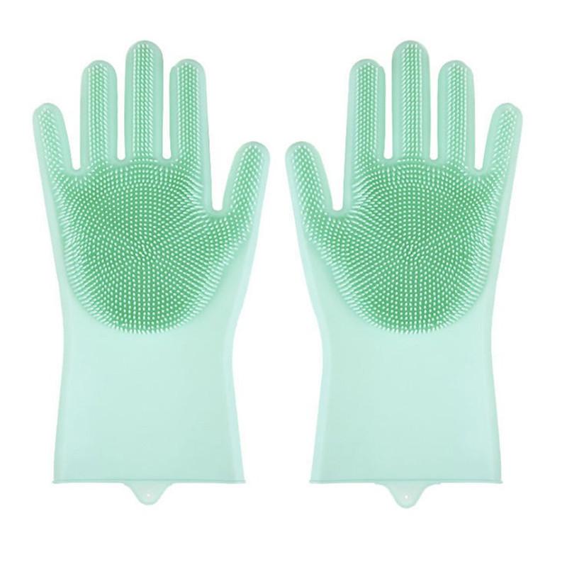 Super Soft and Multi-functional Cleaning Pet Silicone Massage and Bath Gloves, Dog and Cat Scrub Gloves, Anti-scratch and Anti-bite Imitation