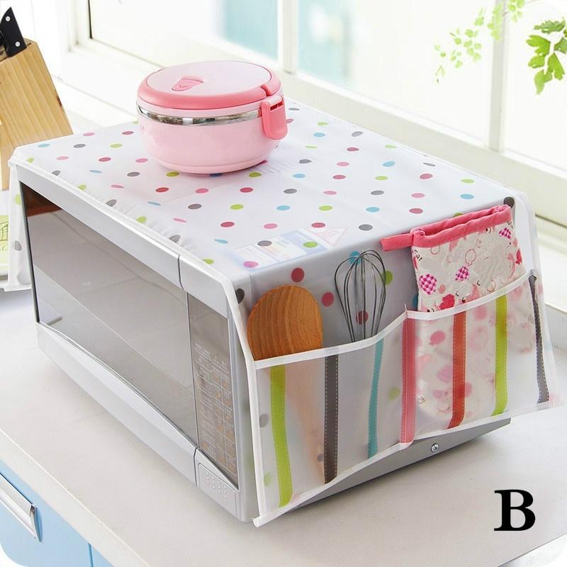 Neues Mode Küchenwerkzeug Zuhause Wasserdicht Öl Staub Doppeltaschen Mikrowellenabdeckung für Kicthen De