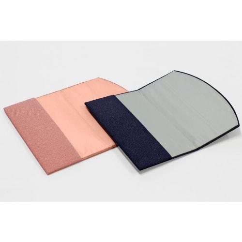 Chirimen Reiwa Embroidered Gold Envelope Fukusa Set (Plum/Orchid)