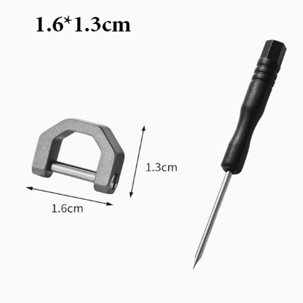 

Mini Titanium Horseshoe Buckles Portable Keychain Hooks Outdoor Accessories 3