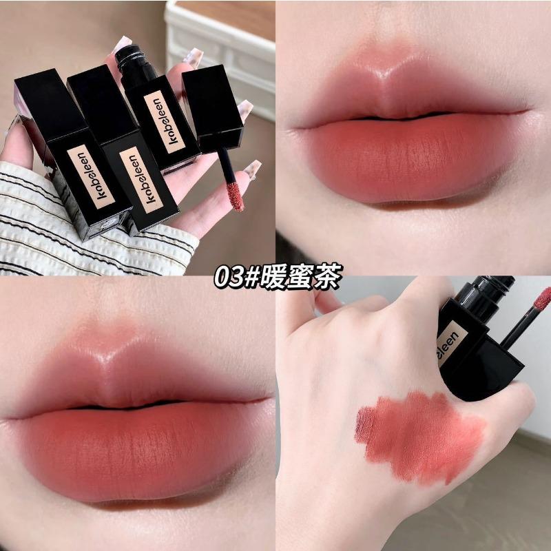 Velvet Matte Lip Glaze Waterproof Non Stick Cup Long Lasting Lip Makeup For Women