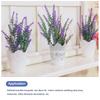 30 Bundles Artificial Lavender Flowers Fake Lavender Flowers Plastic for Indoor/Outdoor Home Wedding Kitchen Garden Office Porch