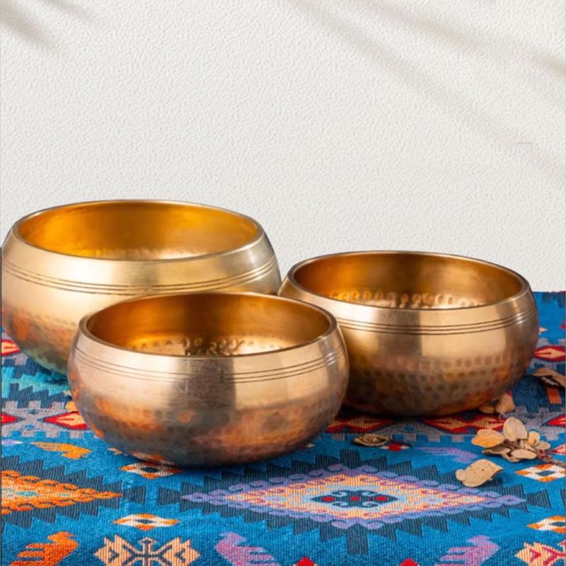 Authentisches Klangschalen-Set Achtsamkeits-Schale Musikinstrument Perfekt für Entspannung Heilung und Spirituelle Praktiken