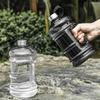Nowa butelka na wodę PETG o dużej pojemności 2L Butelka do picia na trening sportowy Butelka typu shaker z uchwytem Outdoor Siłownia Butelka galonowa
