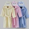 Children's Warm Cotton Cartoon Hooded Bathrobe - Absorbent Towel Material for Boys & Girls, Ideal for Autumn/Winter Swimming or Sleepwear.