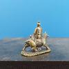 Brass Statue Of Laozi Riding An Ox Copper Statue Of Laozi Leaving The Pass Sacrificial Fish Tank, A Car Ornament