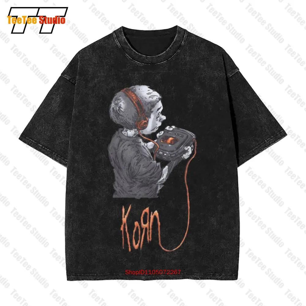 Винтажная футболка Korn Nu Metal Музыкальная группа Винтажная Оверсайз UFY S