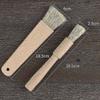 2pcs Bbq Basting Brushes,oil Sauce, Wooden Handle Baking Pastry Butter Brush,wooden Kitchen Utensils