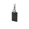 Daks Black Leather Dd Logo Keyring Dbho6e138bk