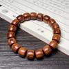 Ethnic Style Green Sandalwood Straight-cut Barrel Beads Bracelet Handmade Boutique Sandalwood Small Bracelet Men's and Women's Wenwan Single Circle