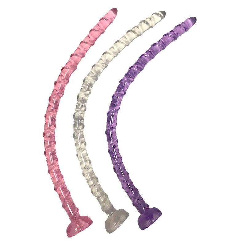 1PC 47cm Super langer Analplug Dildo aus weichem Silikon Butt Plug für weiblich männlich Homosexuell Masturbation Analsex Spielzeug Anus Dilatator Expander