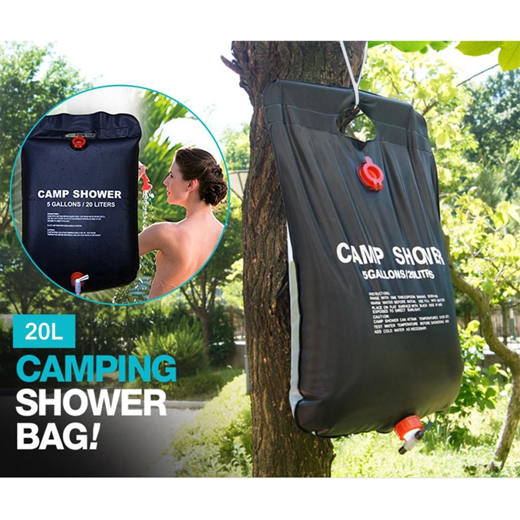 Portable 20L Outdoor Camping Hiking Solar Energy Heated Camp Shower Pipe Bag Portable 20L Outdoor Camping Hiking Solar Energy Heated Camp Shower Pipe Bag