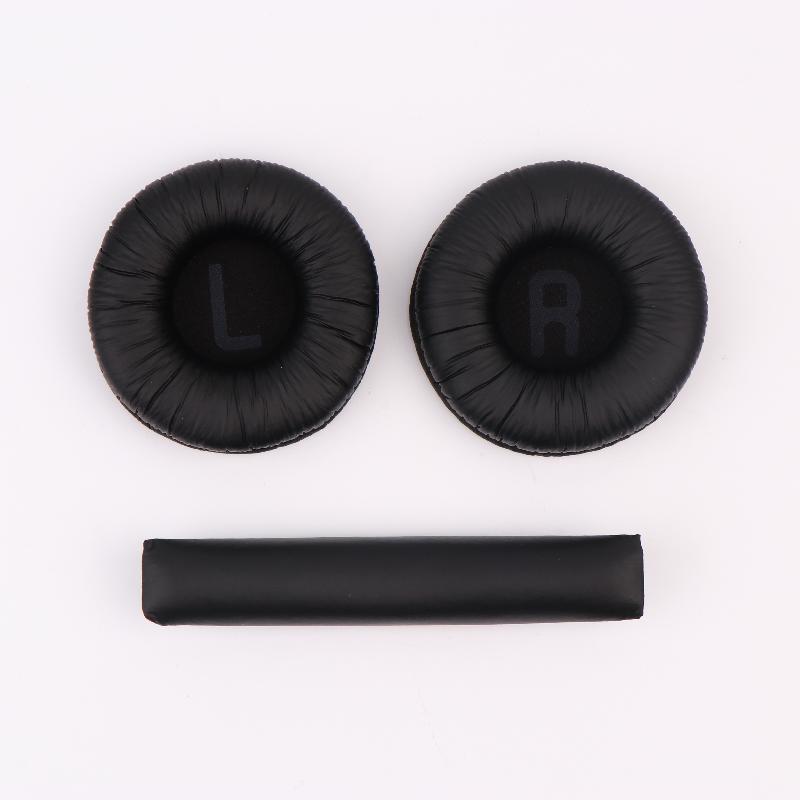 3Pcs For JBL Tune 600 T450 T450BT T500BT JR300BT 70mm Soft Leather Foam Pads Earphones Cushion Headbeam Headphones Ear Pads