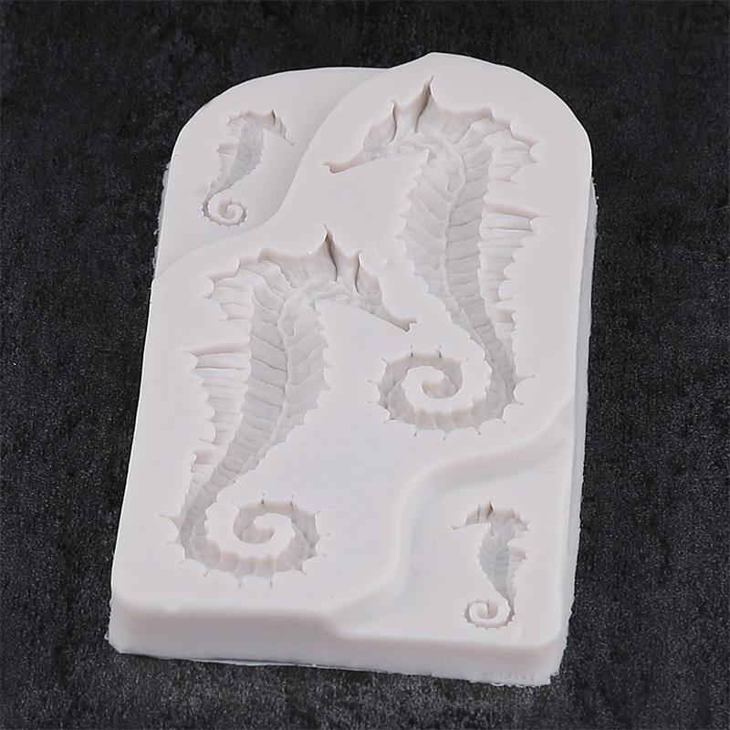 Sea Animal Mold Diy Seahorse Sea Star Shell Silicone Mold Cake Decoration