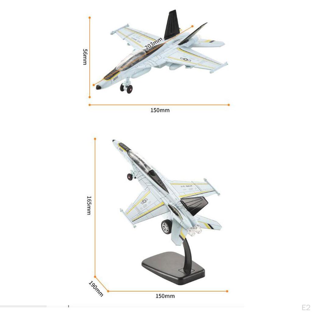 F18 Fighter Jet Model with Illumination And Melodies for Home Decor
