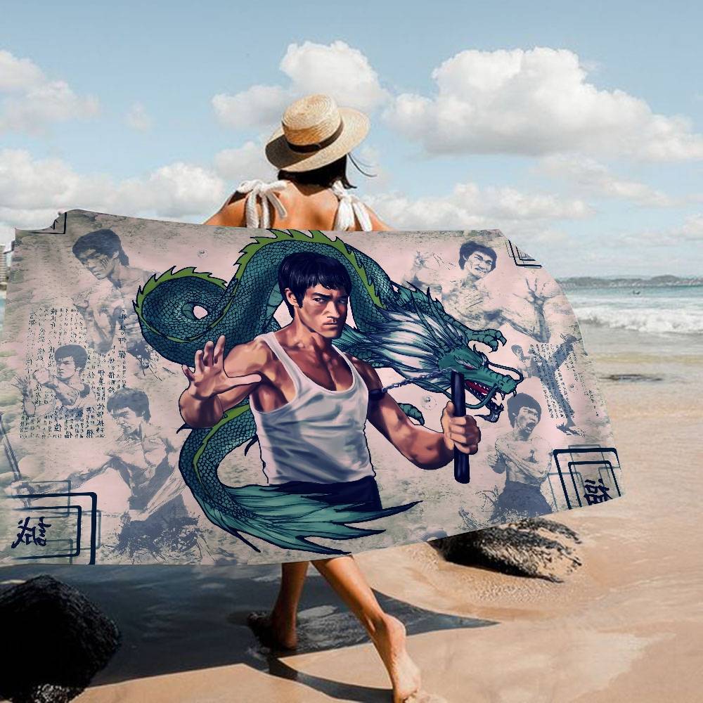 B-Bruces L-Lee Badhanddoek Microvezel Zacht Waterabsorberend Ademend Voor Meisjes Kinderen Decoratief Cartoon Strandlaken