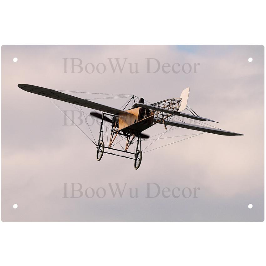 Airplane Fighter Vintage Metal Signs American Style Aircraft Wall Sticker Painting Poster Pub Bar Room Decor