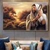 Religion Decorative Jesus On Jerusalem Canvas Oil Painting Christianity Poster Living Room Church Wall Art Picture Decoration