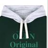  Olivan  OverfiT Kangaroo PockeT Hooded T shirT  Green 