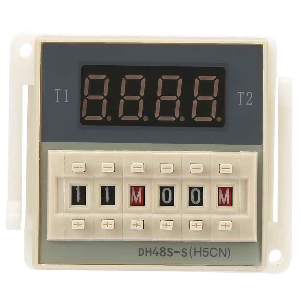 O111ROM DH48s S 2Z Durable LCD Display Time Timer Delay Relay 8 Pins 0.1S 99H (24VAC DC)