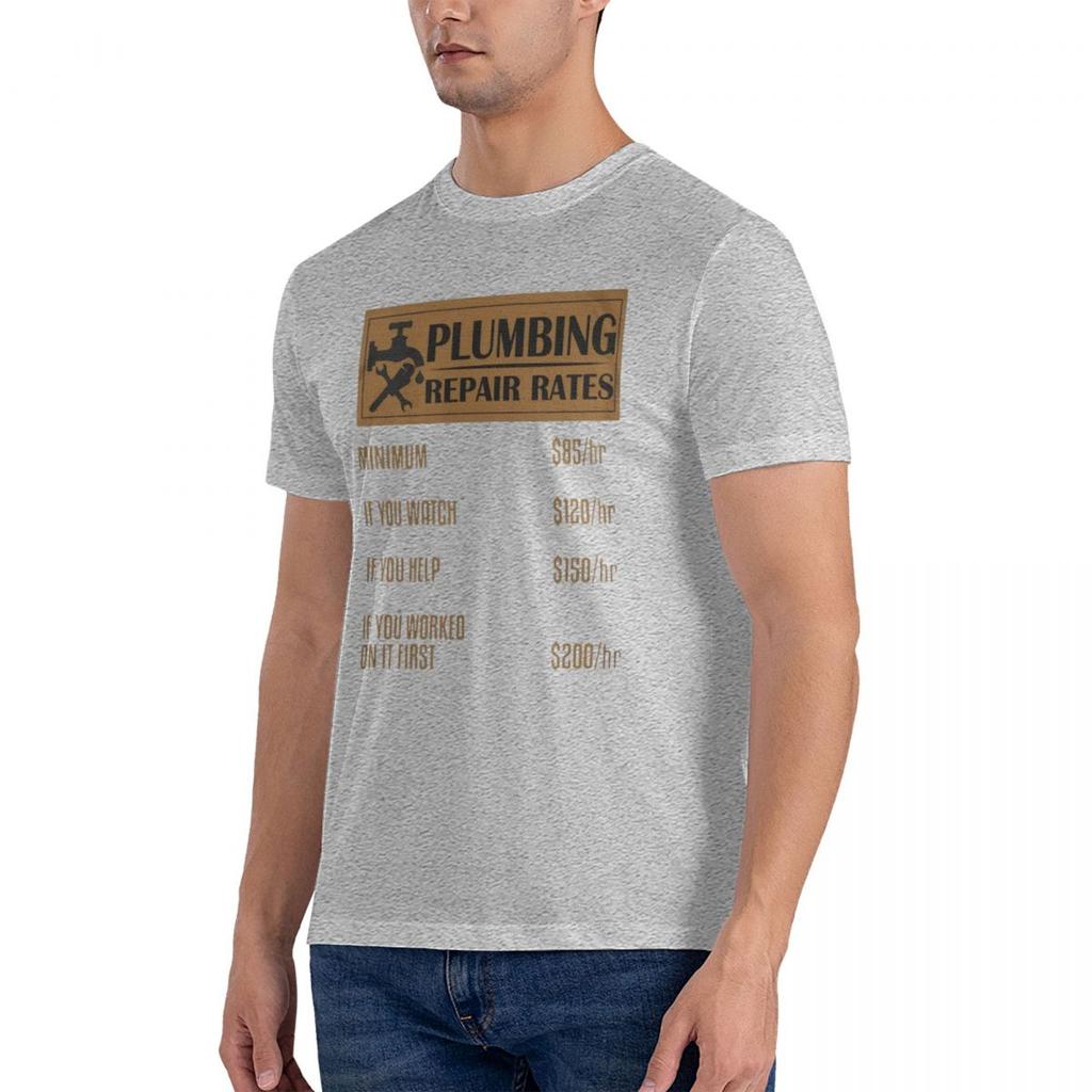 2024 Fashion Off The Rack Plumber Plumbing Repair Rates Minimum Tee T-Shirt Tees