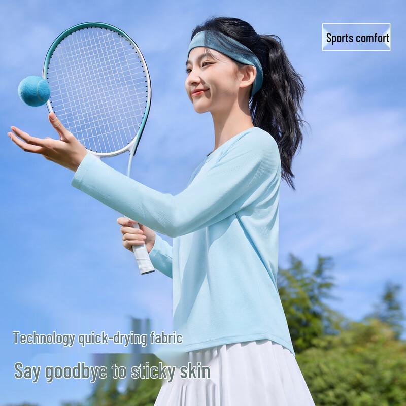 MINISO Women's Quick-Dry Long Sleeve Athletic T-Shirt