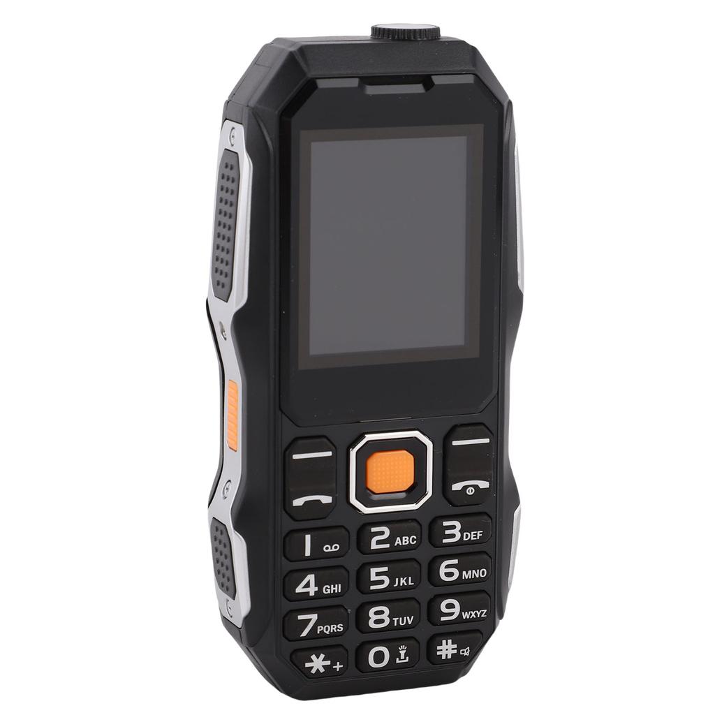 2G Unlocked Cell Phone Multifunctional Dual SIM Big Key Basic Mobile Phone with HD Screen FM LED Flashlight