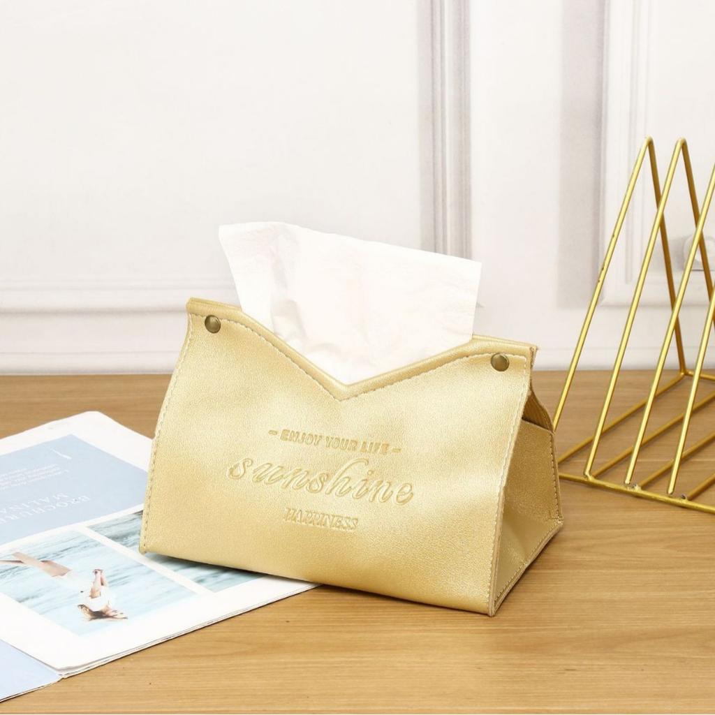 PU-Leder Taschentuchbox Halter Langlebige Weiche Synthetikleder Abdeckung für Zuhause Büro Auto Tischplatte Verwendung mit Einfachem Nachfüll Design
