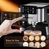 Espresso Machine with Milk Frother, 20 Bar, Fast Heating Coffee Maker for Cappuccino, Latte & Iced Coffee