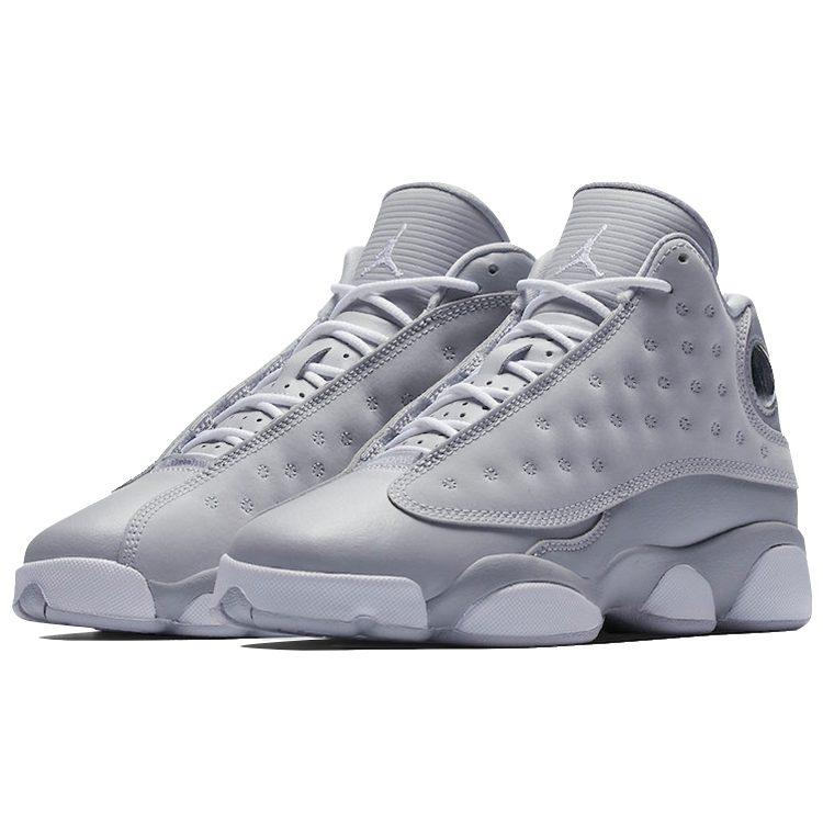 Jordan 13 Retro Wolf Grey Deadly Pink GS 439358-018