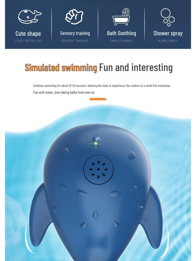 Electric Induction Bath Toys: Whale, Dolphin & Octopus Set for Kids