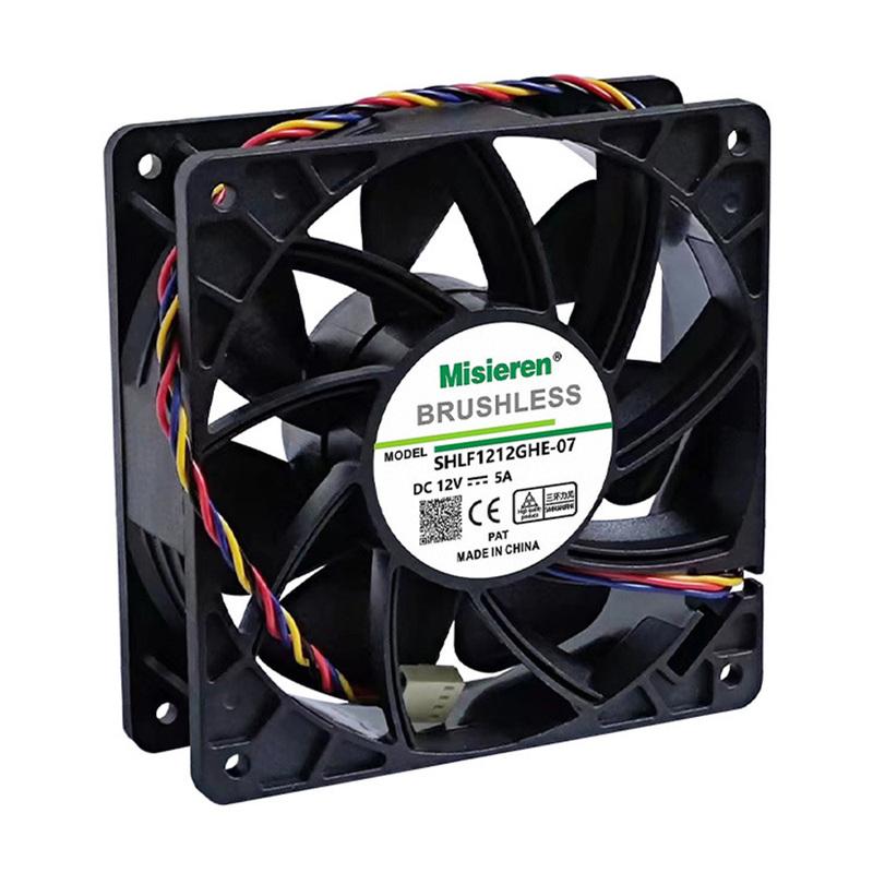 2025 Hot Miner Cooling Fan 4-Pin Connector Brushless Replacement DC 12V 5.0A Cooler Fan Low Noise For Antminer Bitmain S7 S9
