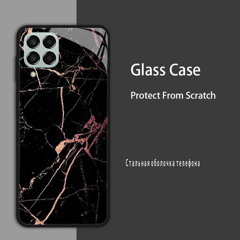 M53 5G Case For Samsung Galaxy M53 Case for Samsung M33 Tmepered Glass Case Fundas For Galaxy M23 A12 M12 A22 5G F23 Phone Cases