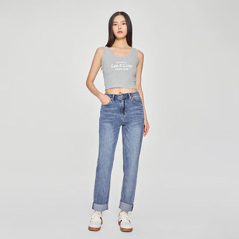 Lee Women's 411 Comfortable Straight-Leg Mid-Light Blue Jeans