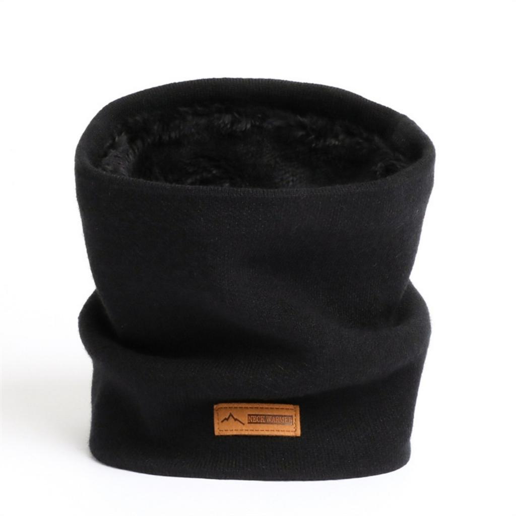 Solid Color, Knitted Scarf, Men's and Women's, Autumn and Winter, Pullover, Neck Protector, Thickened, Warm Neck Cover, Scarf, Outdoor