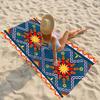 Mandala Print Beach Towel for Adults, Quick-Dry Sports Towel, Sandproof Yoga Gym & Pool Surfing Bath Sheet, Style 8