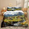 View Series 3D Digital Printing Three-Piece Bedding Kit Sheet Quilt Cover