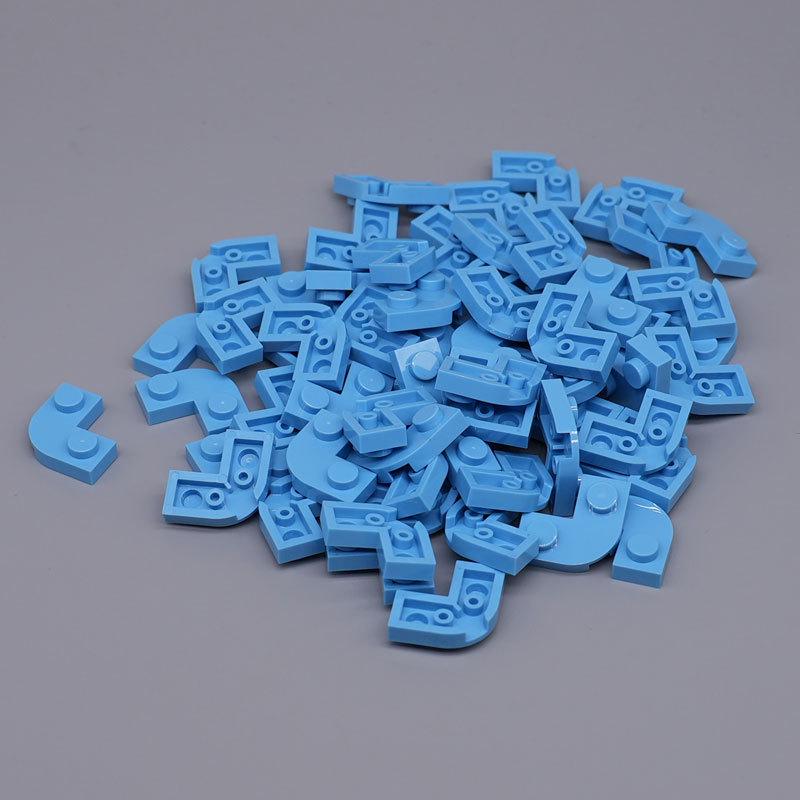 Handmade Small Particle Building Blocks Compatible with 79491 Semi-Circular Corner Plates