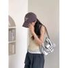 Ielgy Large-Capacity Soft Leather Tote Bag Sweet Cool Hot Girl Motorcycle Bag Portable Classy Fashion One-Shoulder Messen