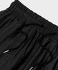 CARGOBROS Double-Pleat Linen Wide Elastic Pants (Black)