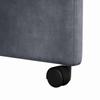 Dining Chairs with Casters 2 pcs Dark Gray 58 x 67 x 97 cm