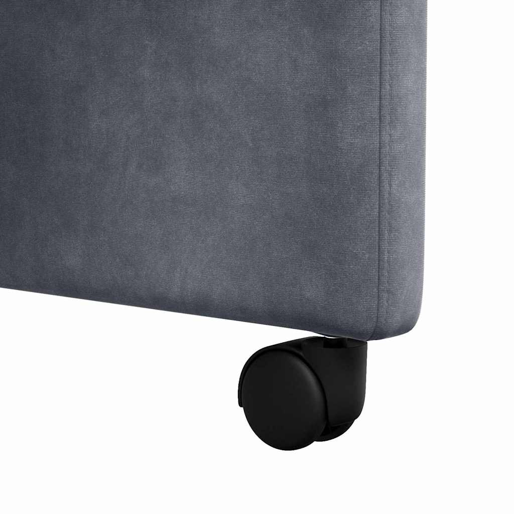 Dining Chairs with Casters 2 pcs Dark Gray 58 x 67 x 97 cm