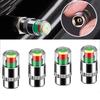 4 Pack 3 Color Indicator Tire Pressure Monitor Valve for Small Medium Motorcycle Bicycle Tire Pressure Monitoring and Alert