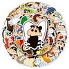 Crayon Shin-chan Dress-Up Stickers: 50 Cute Japanese Anime Graffiti-Decals for Phones, Water Bottles, & More.